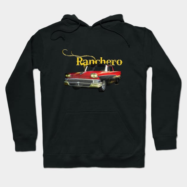 1958 Ford Ranchero Hoodie by vivachas